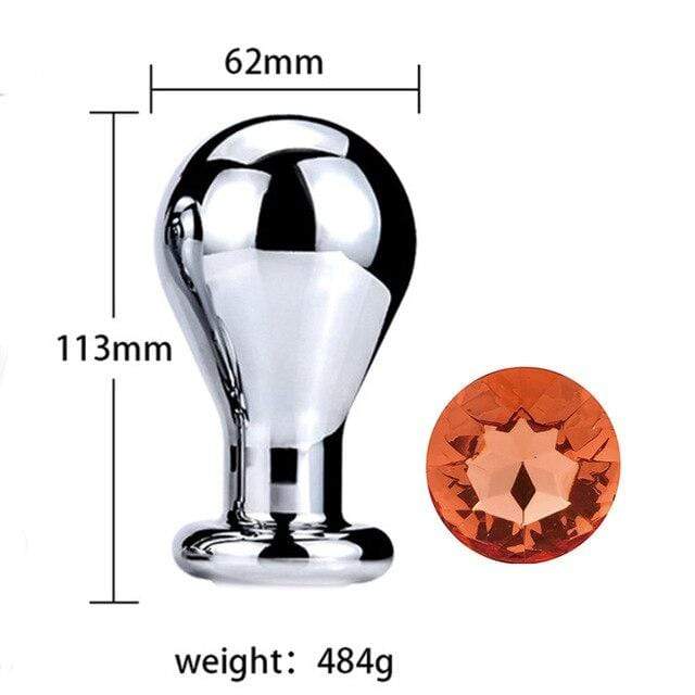 Plug anal ampoule diamant orange