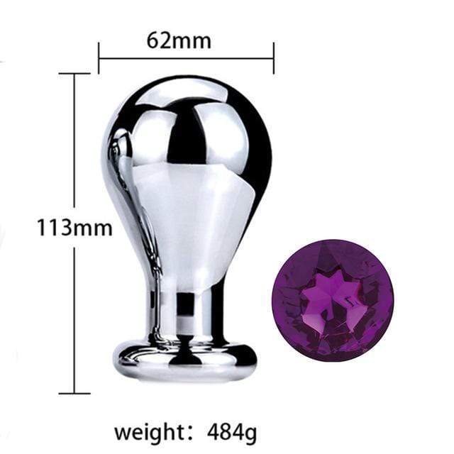 Plug anal ampoule diamant violet