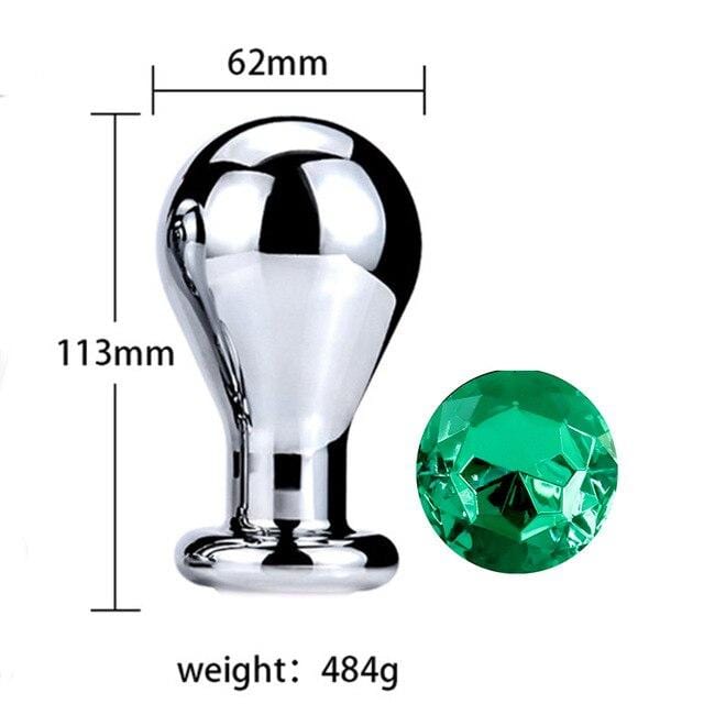 Plug anal ampoule diamant vert