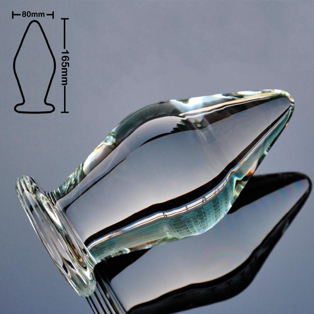 Plug anal XXXL en verre