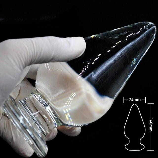 Plug anal XXXL en verre
