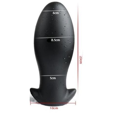 Plug anal XXL œuf flexible en silicone or dimensions