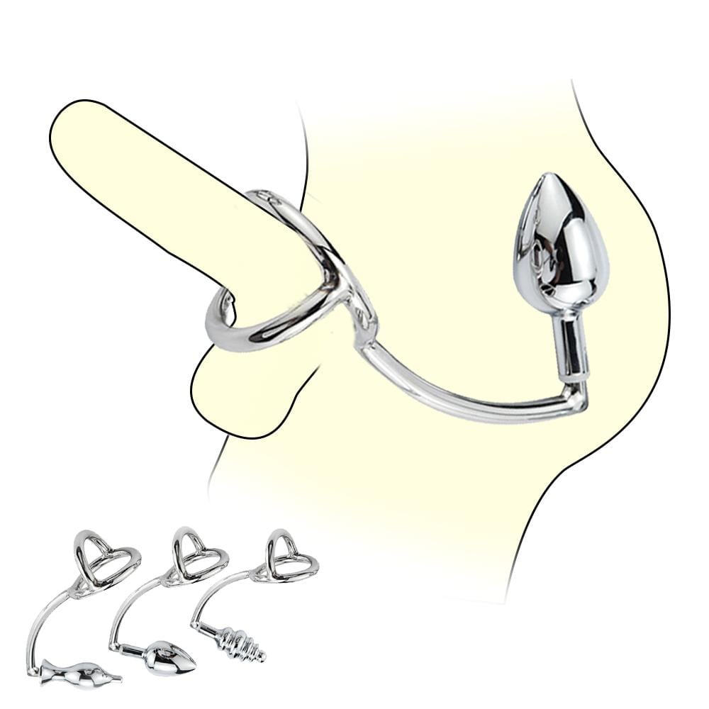 Crochet anal avec anneau pénien