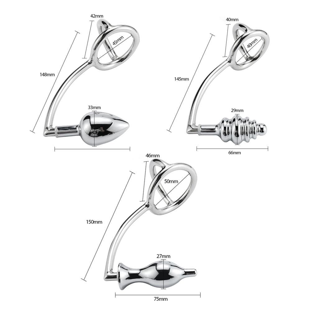 Crochet anal avec anneau pénien dimensions