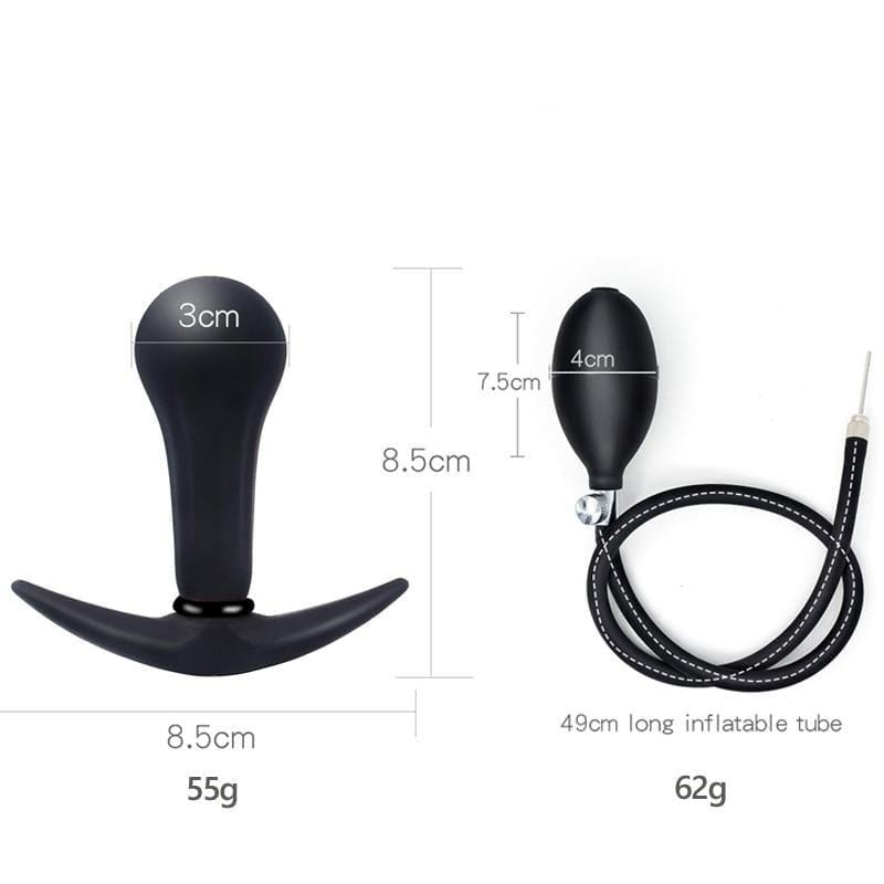 Plug anal gonflable avec bille