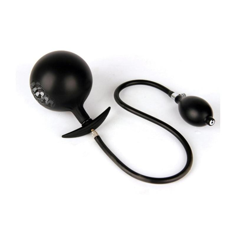 Plug anal gonflable avec perle