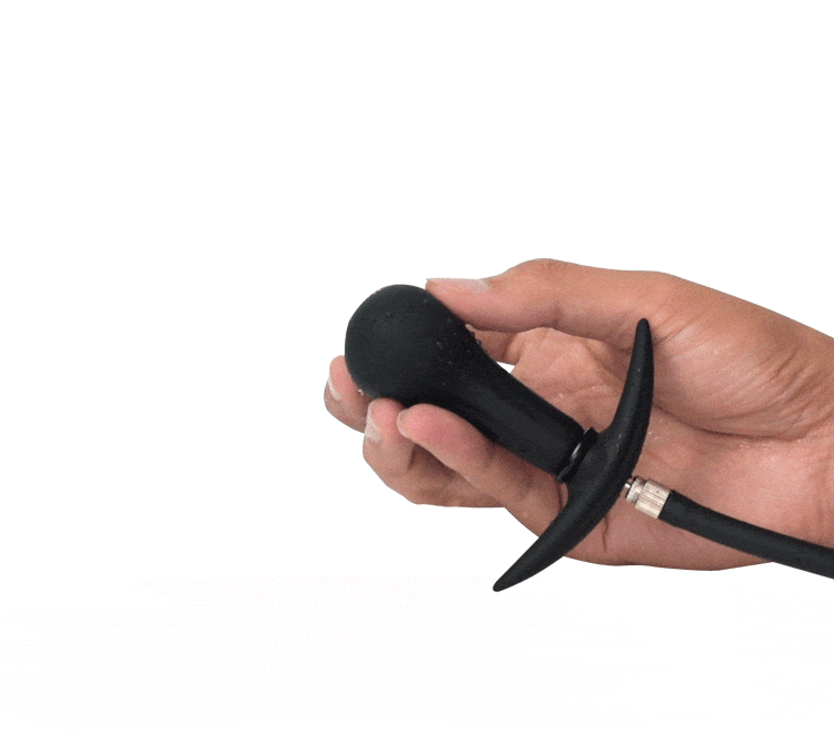 Plug anal gonflable avec perle