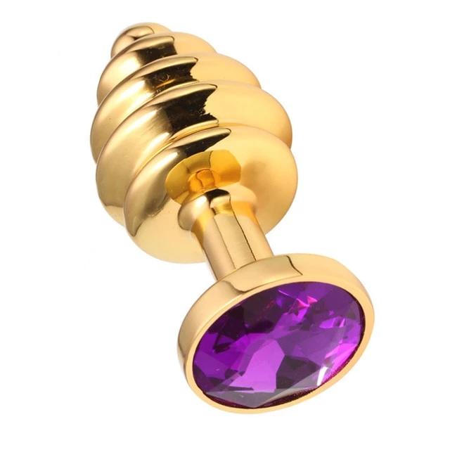 Plug anal diamant violet metal - Maison du plug