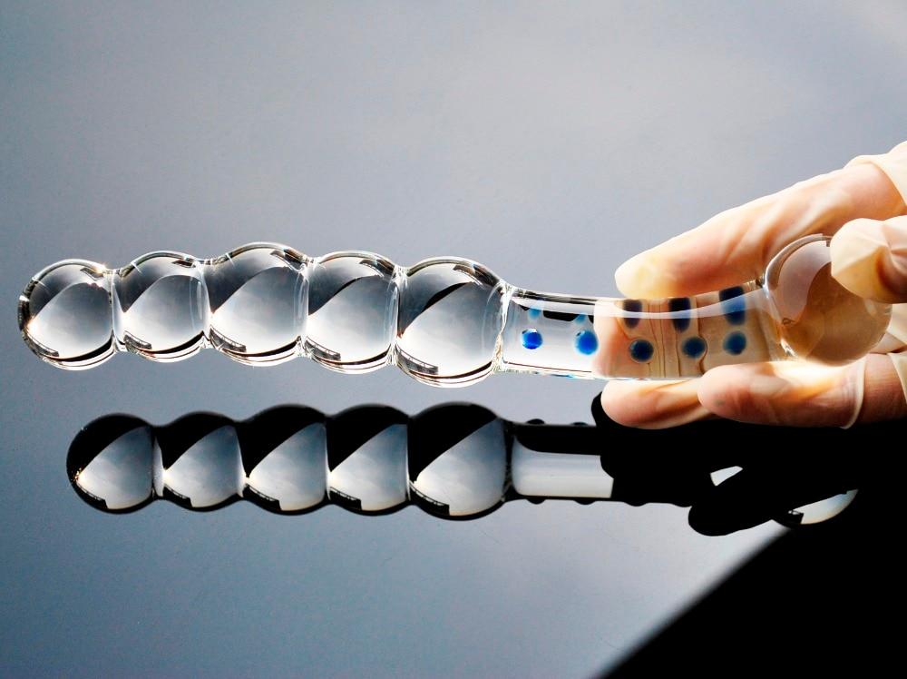 Plug anal stimulation passionnelle en verre prise en main