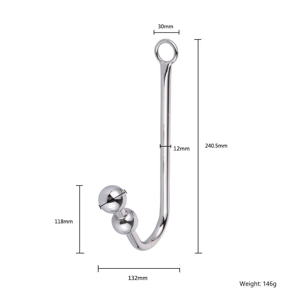 Crochet anal double boules - Maison du plug