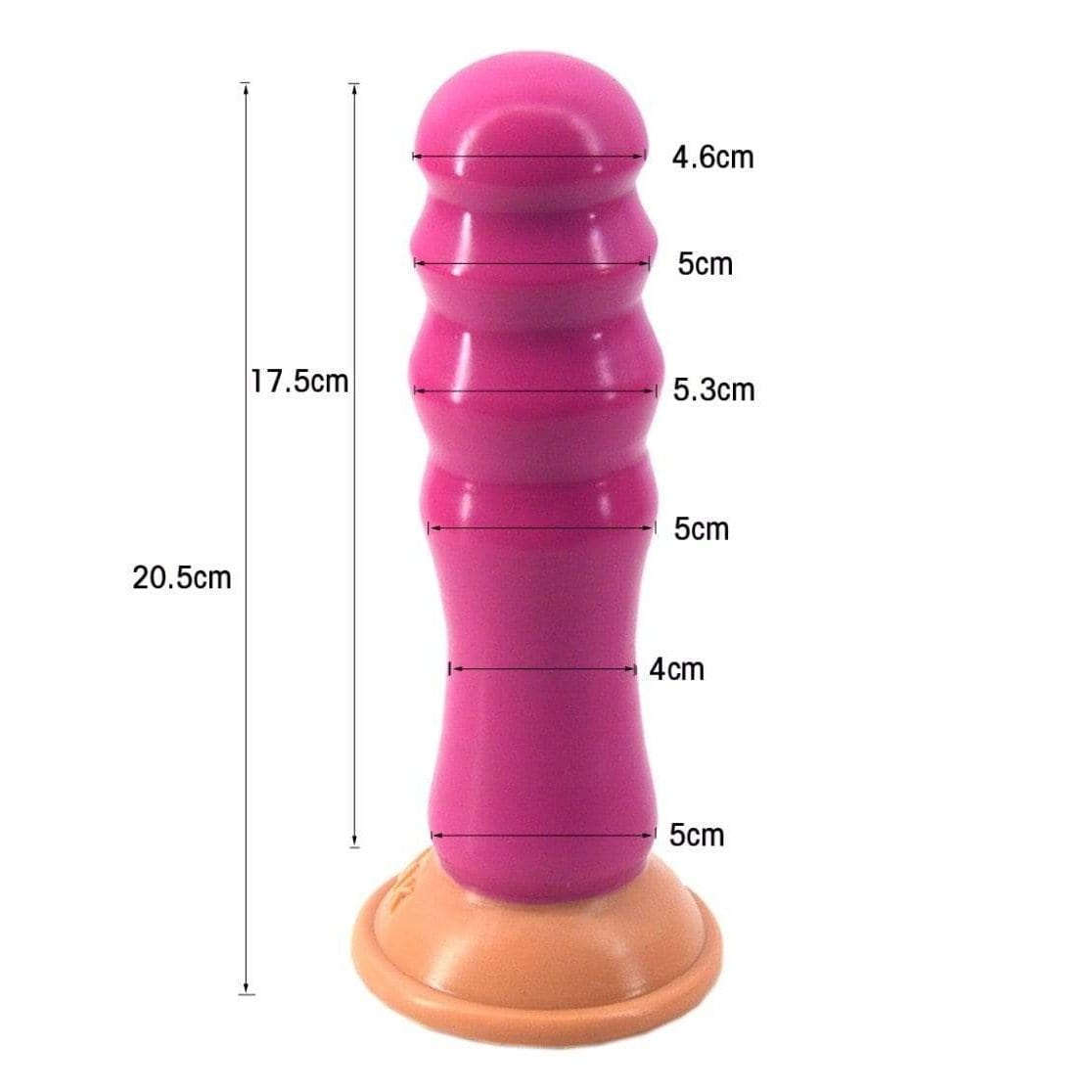 Plug anal XL Matraque en silicone dimensions
