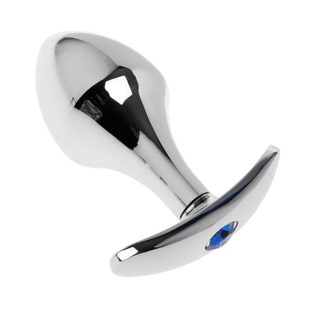 Plug anal large ancre bleu en métal