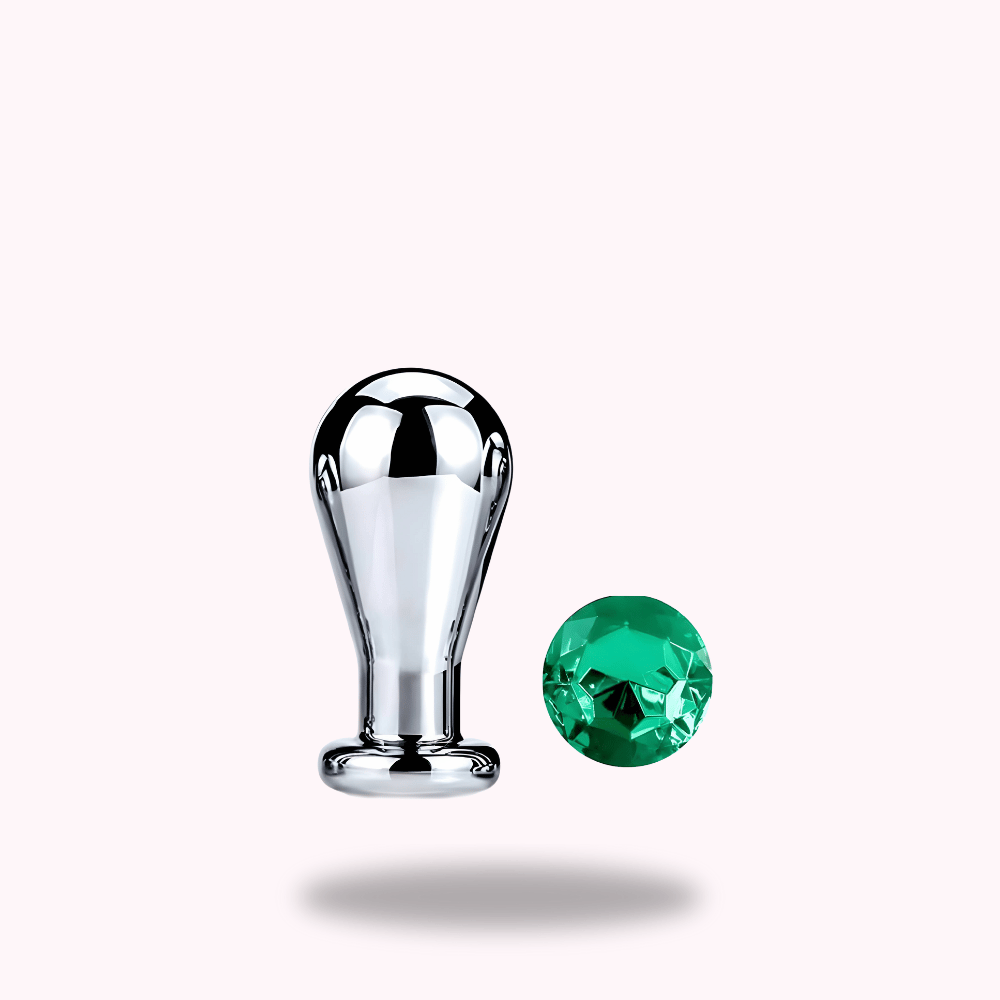 Plug anal ampoule diamant vert