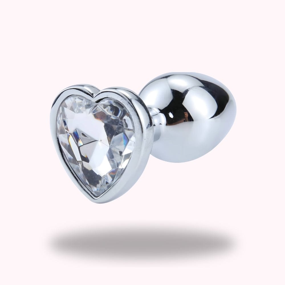 Plug anal diamant metal coeur crystal - Maison du Plug