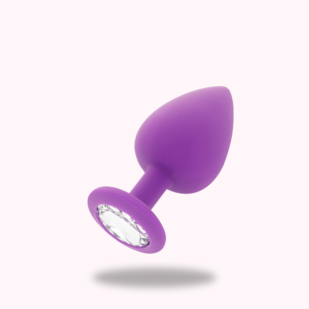 Plug anal diamant violet