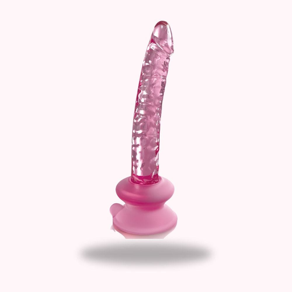 Plug anal rugueux en verre rose - Maison du Plug
