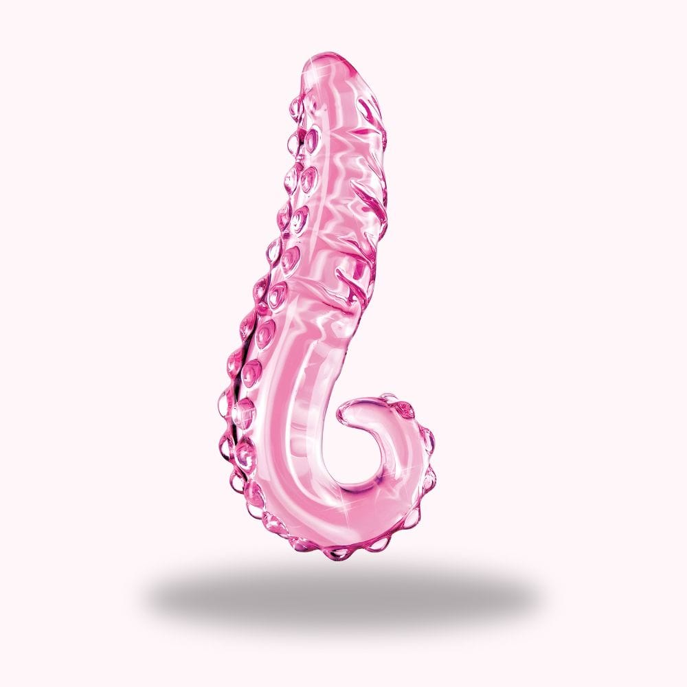 Plug anal tentacule en verre rose - Maison du Plug