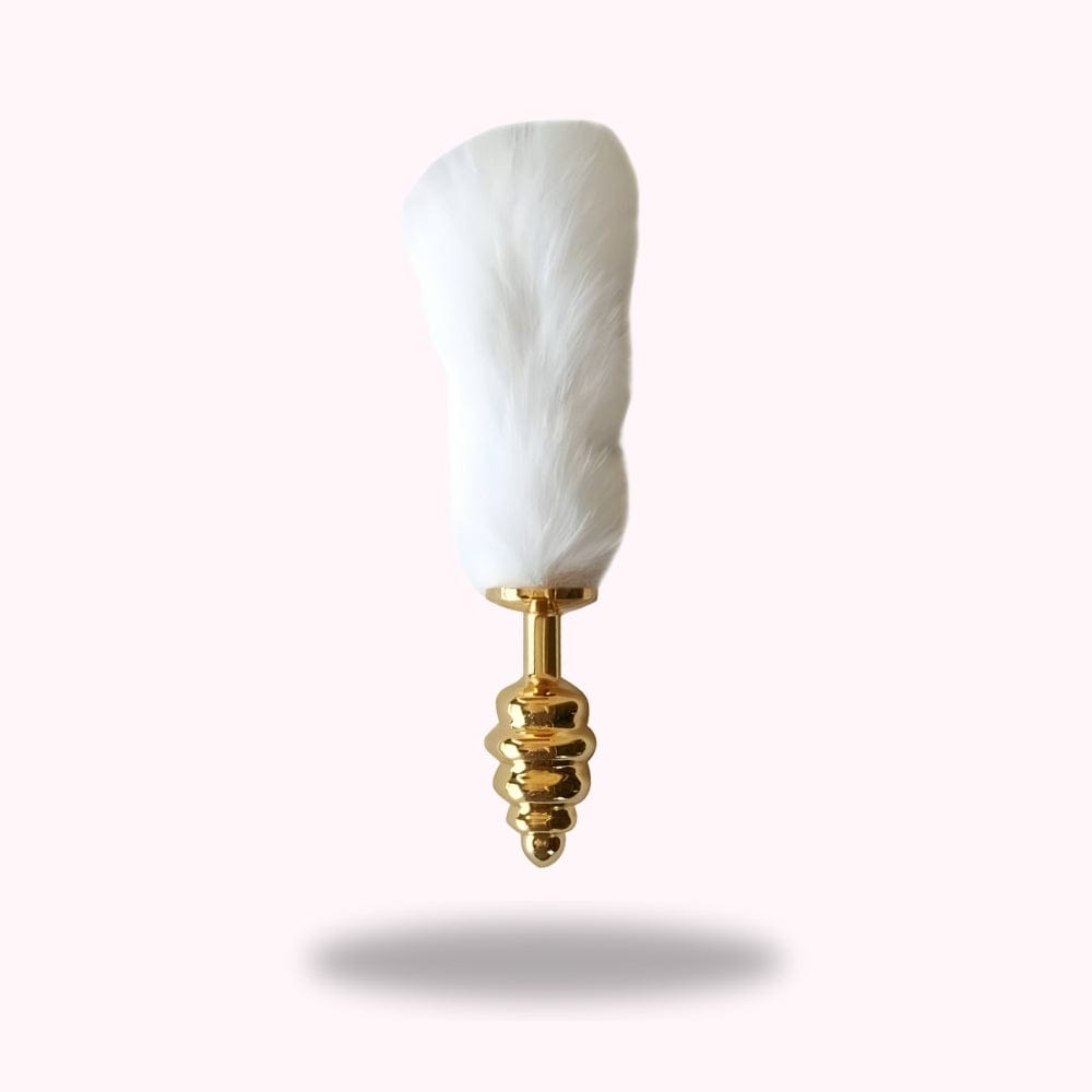 Plug queue de lapin blanc version luxe - Maison du Plug