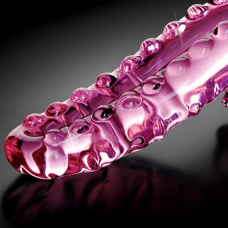 Plug anal tentacule en verre rose