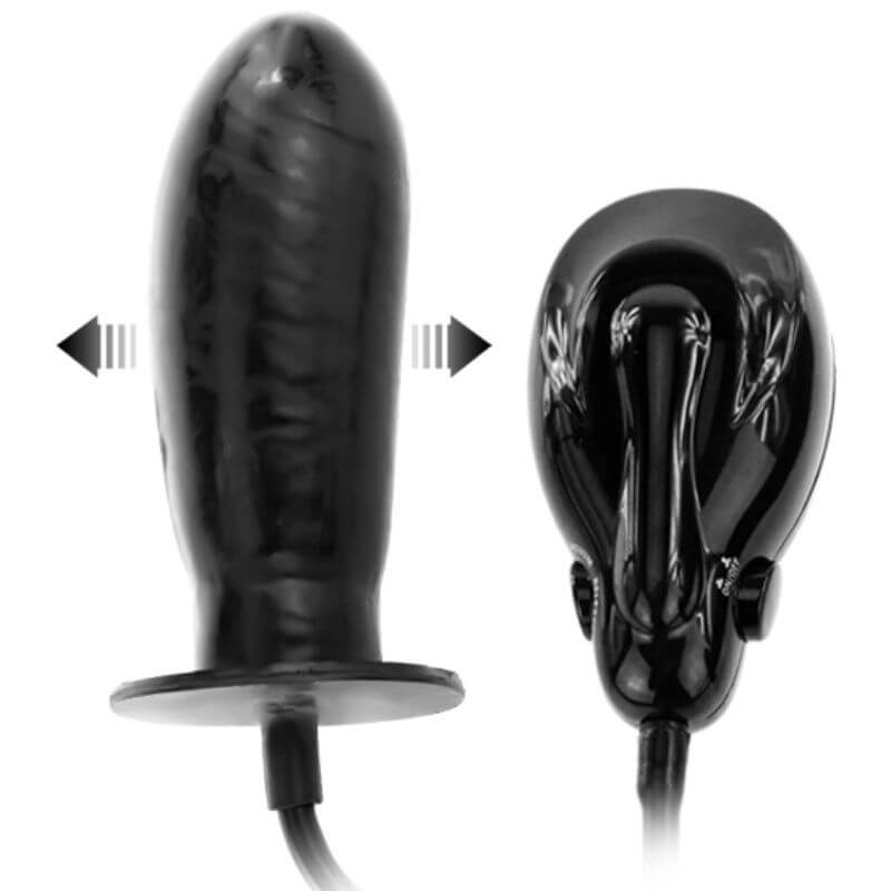 Gode anal gonflable vibrant 16cm