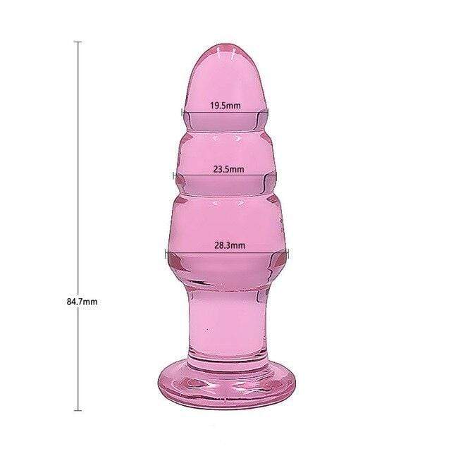 Plug anal en verre rose - Maison du plug
