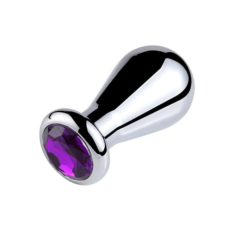 Plug anal ampoule diamant violet