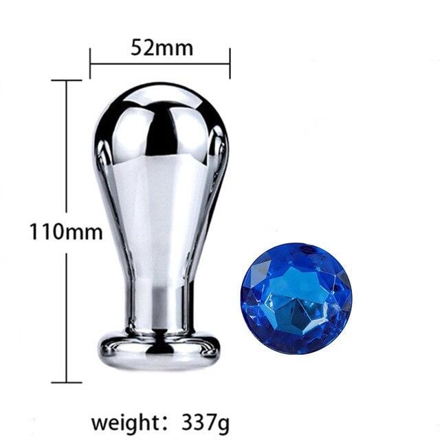 Plug anal ampoule diamant bleu