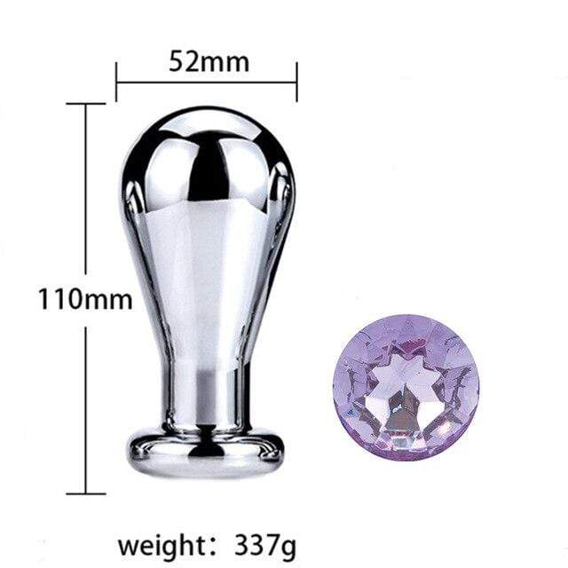 Plug anal ampoule diamant violet clair