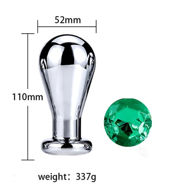 Plug anal ampoule diamant vert
