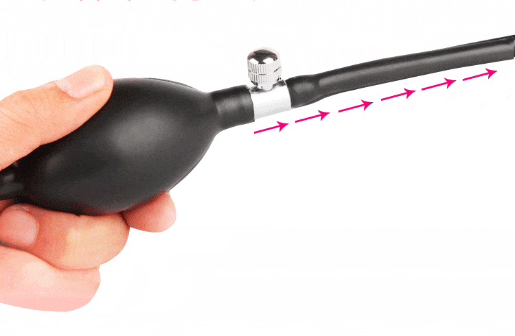 Plug anal gonflable avec perle