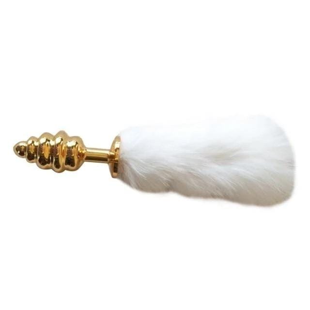 Plug queue de lapin blanc version luxe - Maison du plug