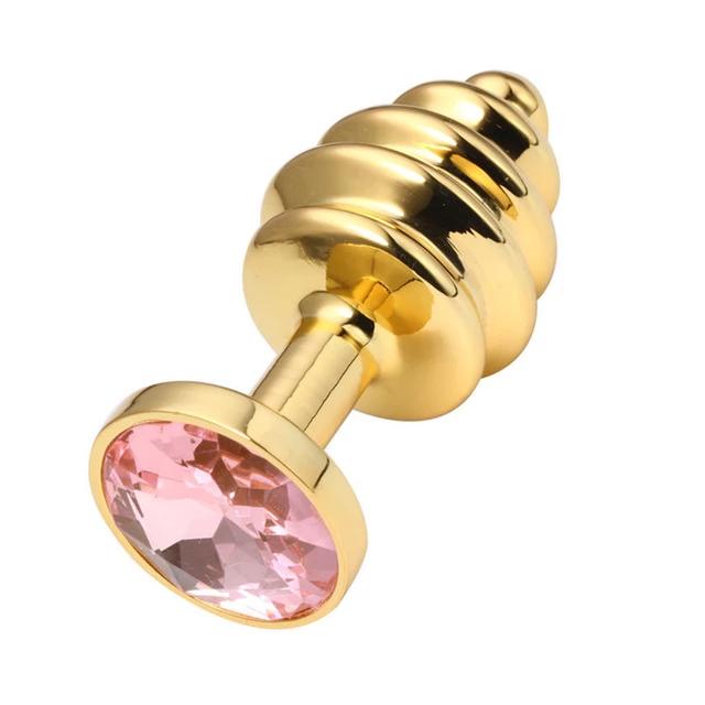 Plug anal diamant rose metal - Maison du plug