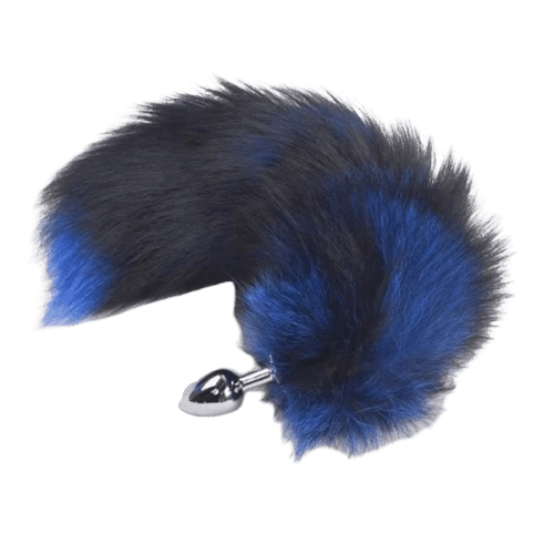 Plug queue de renard noire bleutée - Maison du plug