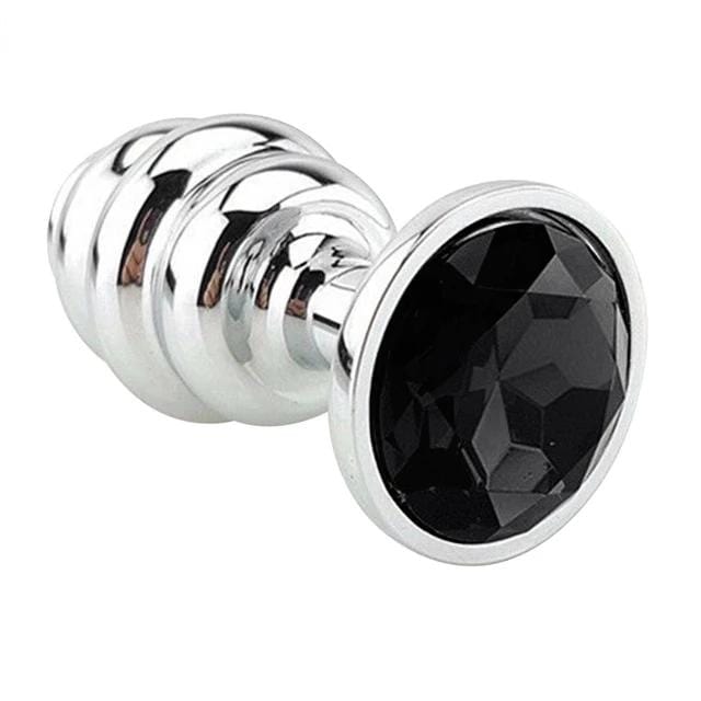 Plug anal diamant noir spirale - Maison du plug