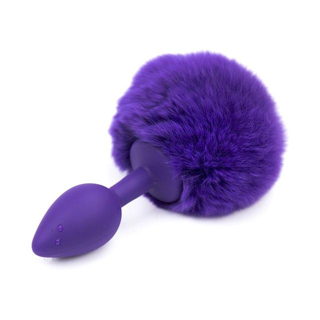 Plug anal queue de lapin violet passionnel - Maison du plug